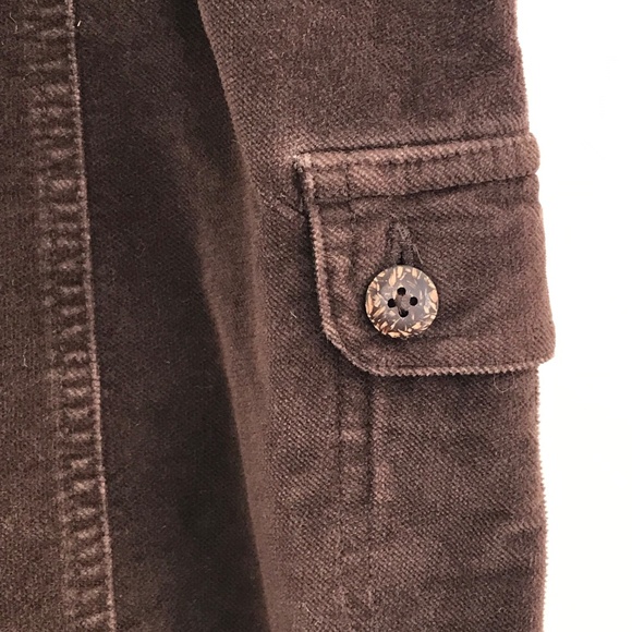 Columbia A line chocolate brown skirt women 4 knee length brushed cotton classic - Picture 4 of 12